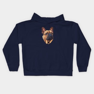 French Bulldog Head Cute Puppy Dog Kids Hoodie